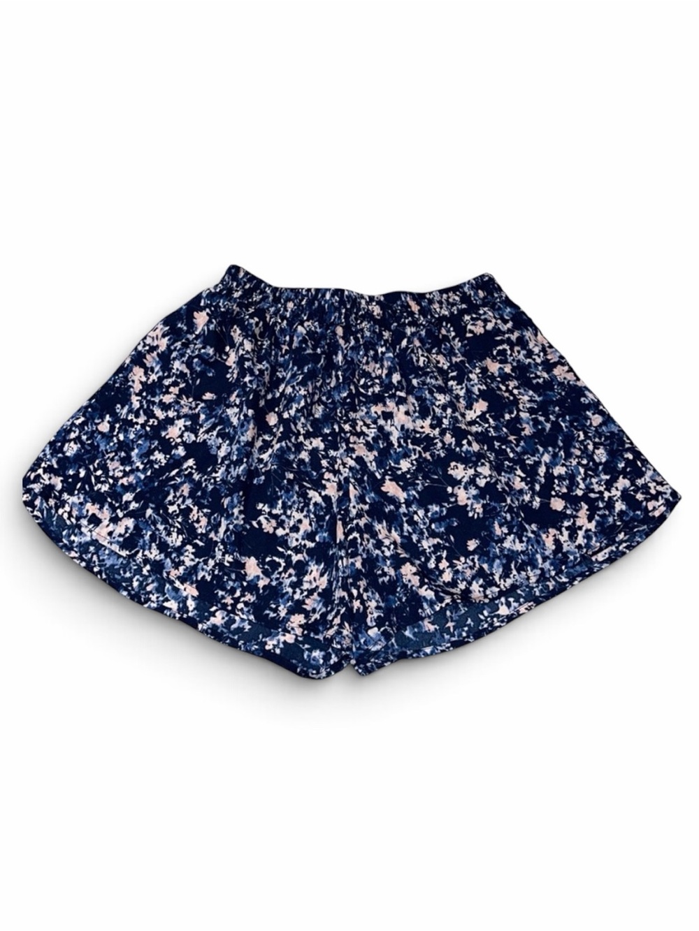 Women's Frenchi Blue/White Flowy Skort XS